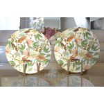 - Supla2li-8660-Gorsel2 - Realhomes Realhomes Beyaz Zeminli Sonbahar Yaprak Desenli Dijital Baskılı Modern 2'li Yuvarlak Servis Altlığı - Supla Realhomes