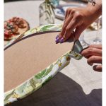 - Supla2li-8660-Gorsel4 - Realhomes Realhomes Beyaz Zeminli Sonbahar Yaprak Desenli Dijital Baskılı Modern 2'li Yuvarlak Servis Altlığı - Supla Realhomes