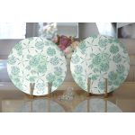 - Supla2li-8783-Gorsel2 - Realhomes Realhomes Pastel Zeminli Deniz Yıldızı Desenli Dijital Baskılı Modern 2'li Yuvarlak Servis Altlığı - Supla Realhomes