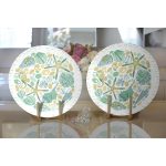 Realhomes Beyaz Zeminli Deniz Yıldızı Desenli Dijital Baskılı Modern 2'li Yuvarlak Servis Altlığı - Supla Realhomes