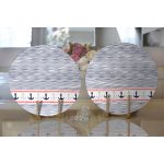 - Supla2li-8789-Gorsel2 - Realhomes Realhomes Beyaz Zemin Üzerinde Renkli Çizgili Çapa Desenli Modern 2'li Yuvarlak Servis Altlığı - Supla Realhomes