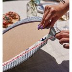 - Supla2li-8789-Gorsel4 - Realhomes Realhomes Beyaz Zemin Üzerinde Renkli Çizgili Çapa Desenli Modern 2'li Yuvarlak Servis Altlığı - Supla Realhomes