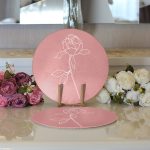 - Supla2li-8817-Gorsel3 - Realhomes Realhomes Pastel Zemin Üzerinde Beyaz Çiçek Desenli 2'li Yuvarlak Servis Altlığı - Supla Realhomes