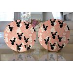 - Supla2li-8859-Gorsel2 - Realhomes Realhomes Renkli Zemin Üzerinde Yaprak Desenli Dijital Baskılı Modern 2'li Yuvarlak Servis Altlığı - Supla Realhomes