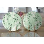 - Supla2li-8868-Gorsel2 - Realhomes Realhomes Rengarenk Zemin Üzerinde Siyah Beyaz Çiçek Desenli Modern 2'li Yuvarlak Servis Altlığı - Supla Realhomes