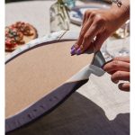 - Supla2li-8897-Gorsel4 - Realhomes  Realhomes Renkli Geometrik Desenli Mermer Motifli Dijital Baskılı Modern 2'li Yuvarlak Servis Altlığı - Supla Realhomes