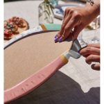 Realhomes Renkli Geometrik Desenli Mermer Motifli Dijital Baskılı Modern 2'li Yuvarlak Servis Altlığı - Supla Realhomes