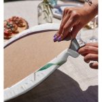 - Supla2li-8920-Gorsel4 - Realhomes Realhomes Beyaz Zeminli Rengarenk Ortanca Çiçek Motifli Dijital Baskılı Modern 2'li Yuvarlak Servis Altlığı - Supla Realhomes