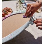 - Supla2li-8925-Gorsel4 - Realhomes Realhomes Pastel Zeminli Rengarenk Ortanca Çiçek Dijital Baskılı Modern 2'li Yuvarlak Servis Altlığı - Supla Realhomes