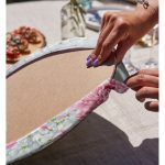 - Supla2li-8926-Gorsel4 - Realhomes Realhomes Pastel Zeminli Rengarenk Ortanca Çiçek Dijital Baskılı Modern 2'li Yuvarlak Servis Altlığı - Supla Realhomes