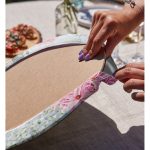 - Supla2li-8931-Gorsel4 - Realhomes  Realhomes Pastel Zeminli Rengarenk Ortanca Çiçek Dijital Baskılı Modern 2'li Yuvarlak Servis Altlığı - Supla Realhomes