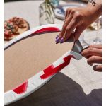 Realhomes Sevgililer Günü Temalı Özel Tasarım Dijital Baskılı Modern 2'li Yuvarlak Servis Altlığı - Supla Realhomes