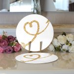 - Supla2li-9025-Gorsel3 - Realhomes Realhomes Sevgililer Günü Temalı Özel Tasarım Dijital Baskılı Modern 2'li Yuvarlak Servis Altlığı - Supla Realhomes