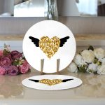 - Supla2li-9029-Gorsel3 - Realhomes Realhomes Sevgililer Günü Temalı Özel Tasarım Dijital Baskılı Modern 2'li Yuvarlak Servis Altlığı - Supla Realhomes