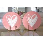 - Supla2li-9058-Gorsel2 - Realhomes Realhomes Sevgililer Günü Temalı Özel Tasarım Dijital Baskılı Modern 2'li Yuvarlak Servis Altlığı - Supla Realhomes