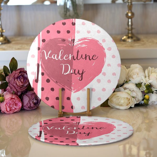 Realhomes Siyah Gri Düz Çizgiler Özel Tasarımlı Modern 2'li Yuvarlak Servis Altlığı - Supla Realhomes