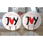 - Supla2li-9073-Gorsel2 - Realhomes  Realhomes Sevgililer Günü Temalı Özel Tasarım Dijital Baskılı Modern 2'li Yuvarlak Servis Altlığı - Supla Realhomes