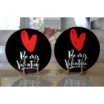 - Supla2li-9074-Gorsel2 - Realhomes Realhomes Sevgililer Günü Temalı Özel Tasarım Dijital Baskılı Modern 2'li Yuvarlak Servis Altlığı - Supla Realhomes