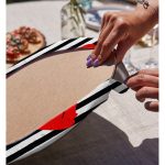 Realhomes Sevgililer Günü Temalı Özel Tasarım Dijital Baskılı Modern 2'li Yuvarlak Servis Altlığı - Supla Realhomes