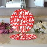 - Supla2li-9077-Gorsel3 - Realhomes Realhomes Sevgililer Günü Temalı Özel Tasarım Dijital Baskılı Modern 2'li Yuvarlak Servis Altlığı - Supla Realhomes