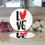 - Supla2li-9078-Gorsel3 - Realhomes Realhomes Sevgililer Günü Temalı Özel Tasarım Dijital Baskılı Modern 2'li Yuvarlak Servis Altlığı - Supla Realhomes