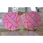 - Supla2li-9089-Gorsel2 - Realhomes Realhomes Sevgililer Günü Temalı Özel Tasarım Dijital Baskılı Modern 2'li Yuvarlak Servis Altlığı - Supla Realhomes