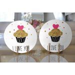 - Supla2li-9093-Gorsel2 - Realhomes Realhomes Sevgililer Günü Temalı Özel Tasarım Dijital Baskılı Modern 2'li Yuvarlak Servis Altlığı - Supla Realhomes