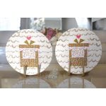 - Supla2li-9098-Gorsel2 - Realhomes Realhomes Sevgililer Günü Temalı Özel Tasarım Dijital Baskılı Modern 2'li Yuvarlak Servis Altlığı - Supla Realhomes