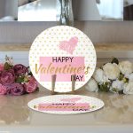 - Supla2li-9104-Gorsel3 - Realhomes Realhomes Sevgililer Günü Temalı Özel Tasarım Dijital Baskılı Modern 2'li Yuvarlak Servis Altlığı - Supla Realhomes