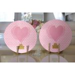 - Supla2li-9107-Gorsel2 - Realhomes Realhomes Sevgililer Günü Temalı Özel Tasarım Dijital Baskılı Modern 2'li Yuvarlak Servis Altlığı - Supla Realhomes