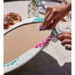 Realhomes Sevgililer Günü Temalı Özel Tasarım Dijital Baskılı Modern 2'li Yuvarlak Servis Altlığı - Supla Realhomes