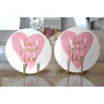 - Supla2li-9115-Gorsel2 - Realhomes Realhomes Sevgililer Günü Temalı Özel Tasarım Dijital Baskılı Modern 2'li Yuvarlak Servis Altlığı - Supla Realhomes