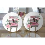 - Supla2li-9120-Gorsel2 - Realhomes Realhomes Sevgililer Günü Temalı Özel Tasarım Dijital Baskılı Modern 2'li Yuvarlak Servis Altlığı - Supla Realhomes