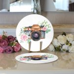 Realhomes Sevgililer Günü Temalı Özel Tasarım Dijital Baskılı Modern 2'li Yuvarlak Servis Altlığı - Supla Realhomes