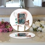 - Supla2li-9123-Gorsel3 - Realhomes Realhomes Sevgililer Günü Temalı Özel Tasarım Dijital Baskılı Modern 2'li Yuvarlak Servis Altlığı - Supla Realhomes