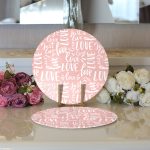 - Supla2li-9124-Gorsel3 - Realhomes Realhomes Sevgililer Günü Temalı Özel Tasarım Dijital Baskılı Modern 2'li Yuvarlak Servis Altlığı - Supla Realhomes