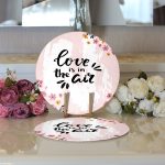 - Supla2li-9129-Gorsel3 - Realhomes Realhomes Sevgililer Günü Temalı Özel Tasarım Dijital Baskılı Modern 2'li Yuvarlak Servis Altlığı - Supla Realhomes