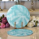 Realhomes Dijital Baskılı Modern 2'li Yuvarlak Servis Altlığı - Supla Realhomes