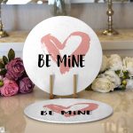 - Supla2li-9141-Gorsel1 - Realhomes Realhomes Sevgililer Günü Temalı Özel Tasarım Dijital Baskılı Modern 2'li Yuvarlak Servis Altlığı - Supla Realhomes