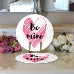 - Supla2li-9167-Gorsel3 - Realhomes Realhomes Sevgililer Günü Temalı Özel Tasarım Dijital Baskılı Modern 2'li Yuvarlak Servis Altlığı - Supla Realhomes