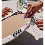 Realhomes Sevgililer Günü Temalı Özel Tasarım Dijital Baskılı Modern 2'li Yuvarlak Servis Altlığı - Supla Realhomes