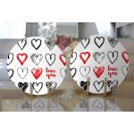 - Supla2li-9175-Gorsel2 - Realhomes Realhomes Sevgililer Günü Temalı Özel Tasarım Dijital Baskılı Modern 2'li Yuvarlak Servis Altlığı - Supla Realhomes