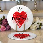 Realhomes Sevgililer Günü Temalı Özel Tasarım Dijital Baskılı Modern 2'li Yuvarlak Servis Altlığı - Supla Realhomes