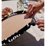 Realhomes Sevgililer Günü Temalı Özel Tasarım Dijital Baskılı Modern 2'li Yuvarlak Servis Altlığı - Supla Realhomes