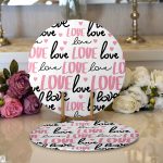 - Supla2li-9180-Gorsel1 - Realhomes Realhomes Sevgililer Günü Temalı Özel Tasarım Dijital Baskılı Modern 2'li Yuvarlak Servis Altlığı - Supla Realhomes