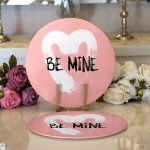 - Supla2li-9186-Gorsel1 - Realhomes Realhomes Sevgililer Günü Temalı Özel Tasarım Dijital Baskılı Modern 2'li Yuvarlak Servis Altlığı - Supla Realhomes