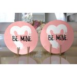 - Supla2li-9186-Gorsel2 - Realhomes Realhomes Sevgililer Günü Temalı Özel Tasarım Dijital Baskılı Modern 2'li Yuvarlak Servis Altlığı - Supla Realhomes