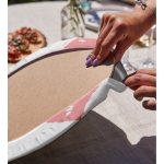 Realhomes Sevgililer Günü Temalı Özel Tasarım Dijital Baskılı Modern 2'li Yuvarlak Servis Altlığı - Supla Realhomes