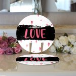 - Supla2li-9215-Gorsel3 - Realhomes Realhomes Sevgililer Günü Temalı Özel Tasarım Dijital Baskılı Modern 2'li Yuvarlak Servis Altlığı - Supla Realhomes