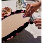 Realhomes Sevgililer Günü Temalı Özel Tasarım Dijital Baskılı Modern 2'li Yuvarlak Servis Altlığı - Supla Realhomes